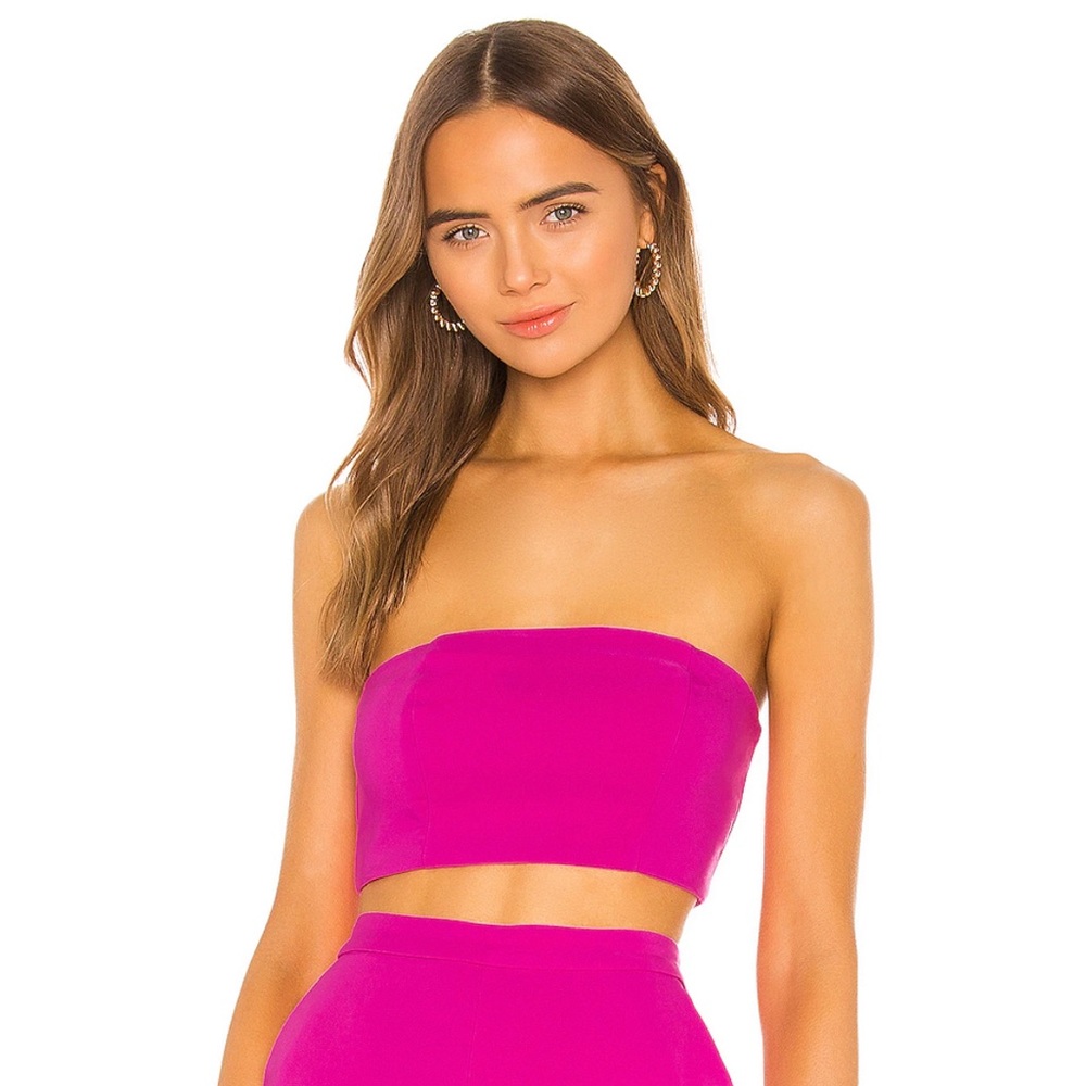 NBD Pink Bandeau Top
